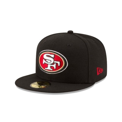 San Francisco 49ers Gorra | New Era NFL 59fifty Fitted Cap Mexico - Negros